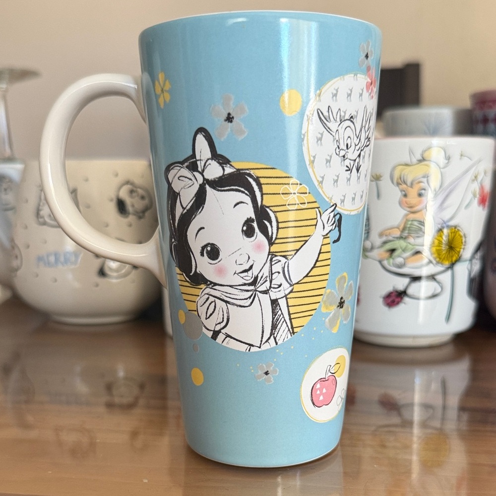 Disney Light Blue Snow White Animators Character Mug USED